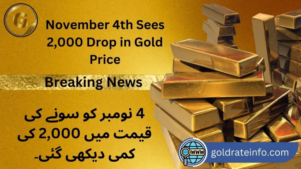 November 4th Sees 2,000 Drop in Gold Price